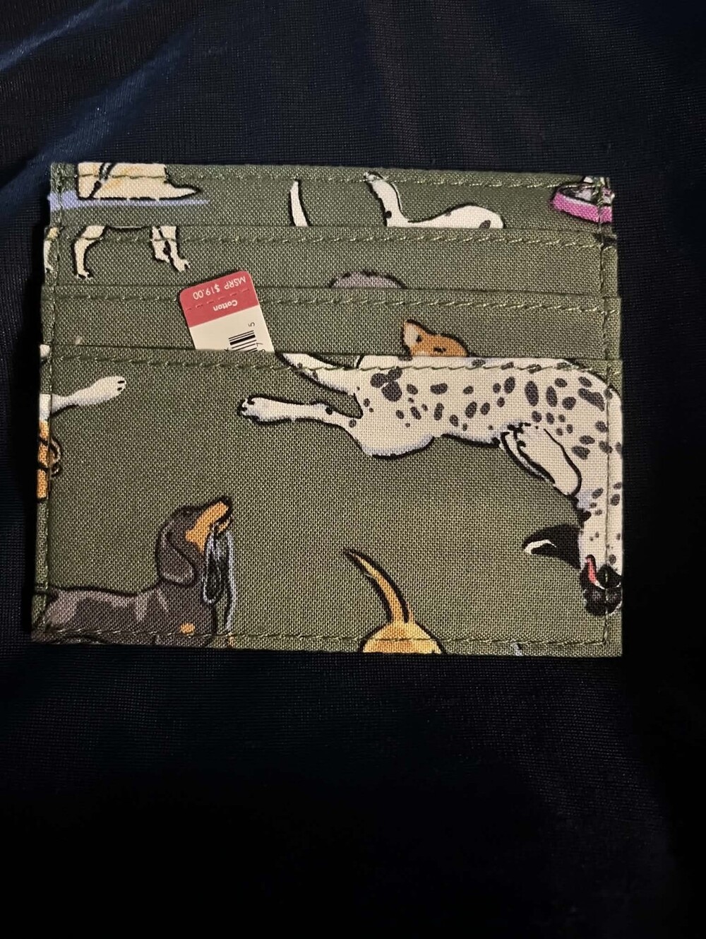 Vera Bradley Dog Park Essential Card Case Dalmation Dauschand